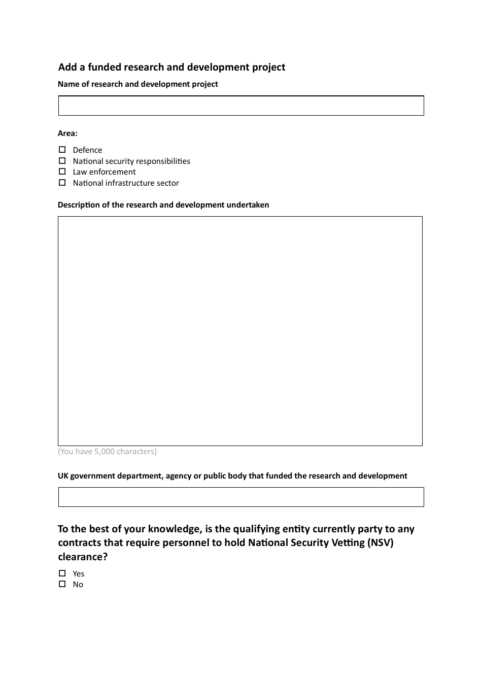 National Security and Investment (Nsi) Act Retrospective Validation Form - United Kingdom, Page 17