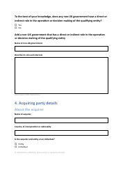National Security and Investment (Nsi) Act Retrospective Validation Form - United Kingdom, Page 19