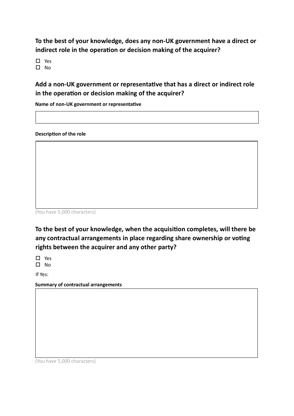 National Security and Investment (Nsi) Act Retrospective Validation Form - United Kingdom, Page 22