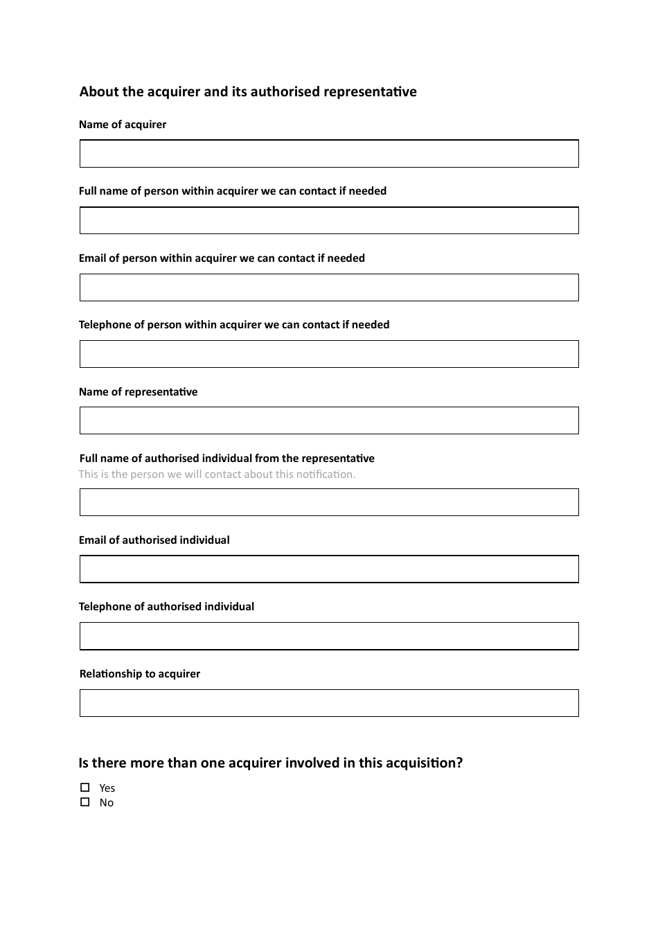 National Security and Investment (Nsi) Act Mandatory Notification Form - United Kingdom, Page 3