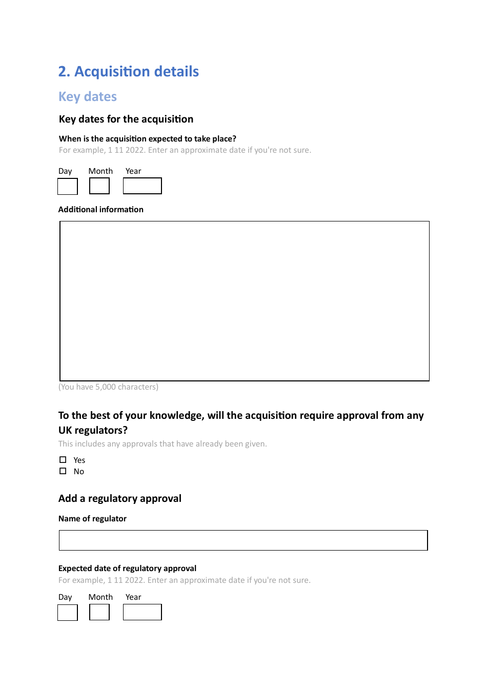 National Security and Investment (Nsi) Act Mandatory Notification Form - United Kingdom, Page 8