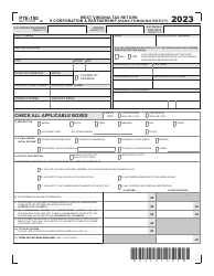Document preview: Form PTE-100 West Virginia Tax Return S Corporation & Partnership (Pass-Through Entity) - West Virginia, 2023