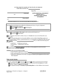 Document preview: Supplemental Judgment Modifying a Domestic Relations Judgment - Oregon