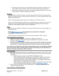 Simple Estate Affidavit - Oregon, Page 4