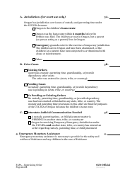 Restraining Order to Prevent Abuse - Oregon, Page 2
