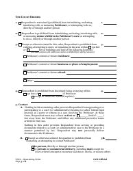 Restraining Order to Prevent Abuse - Oregon, Page 3