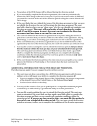 Form 1 Petition and Agreement - Duii Diversion - Oregon, Page 4