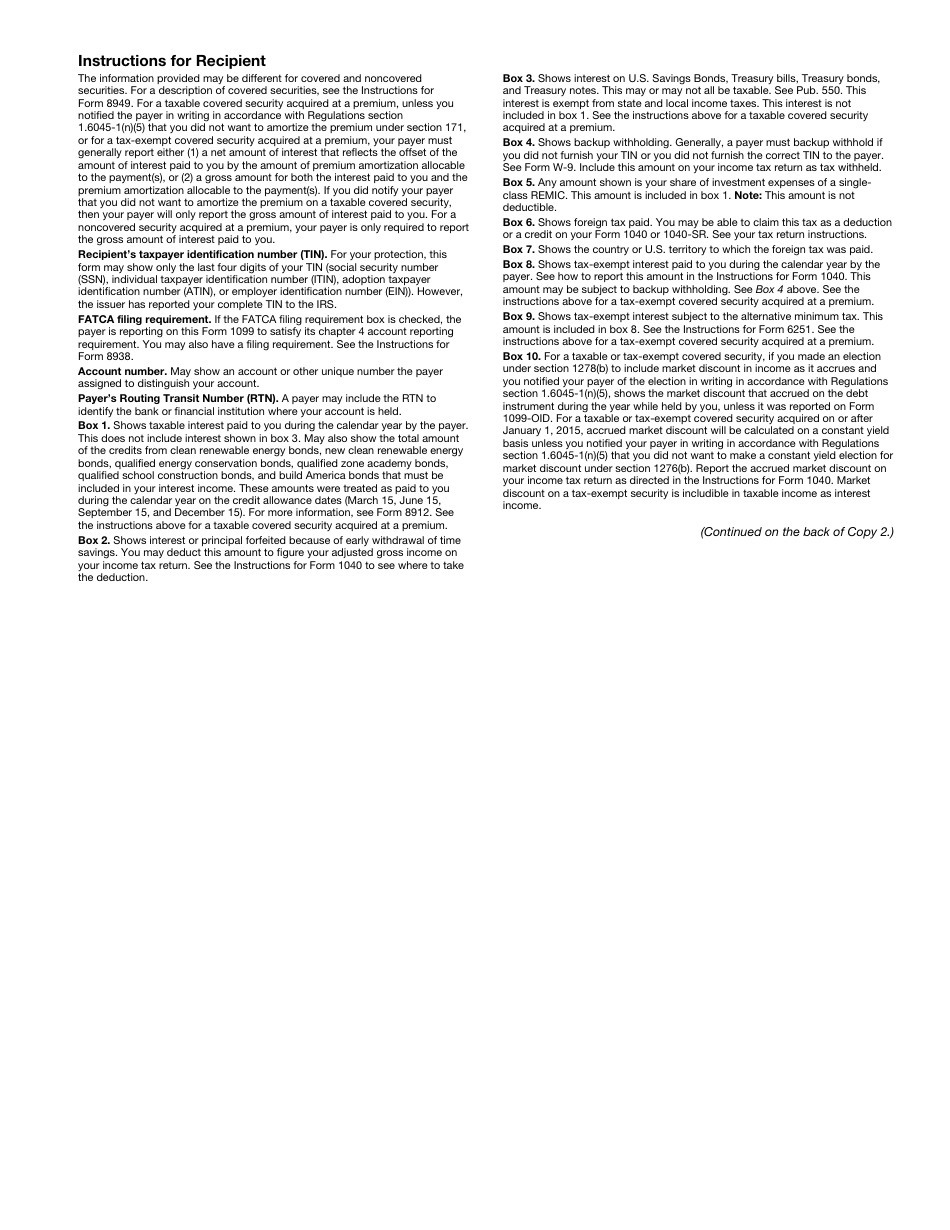 IRS Form 1099-INT Interest Income, Page 5