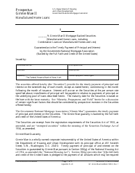 Document preview: Form HUD-11728-II Prospectus Ginnie Mae II Manufactured Home Loans