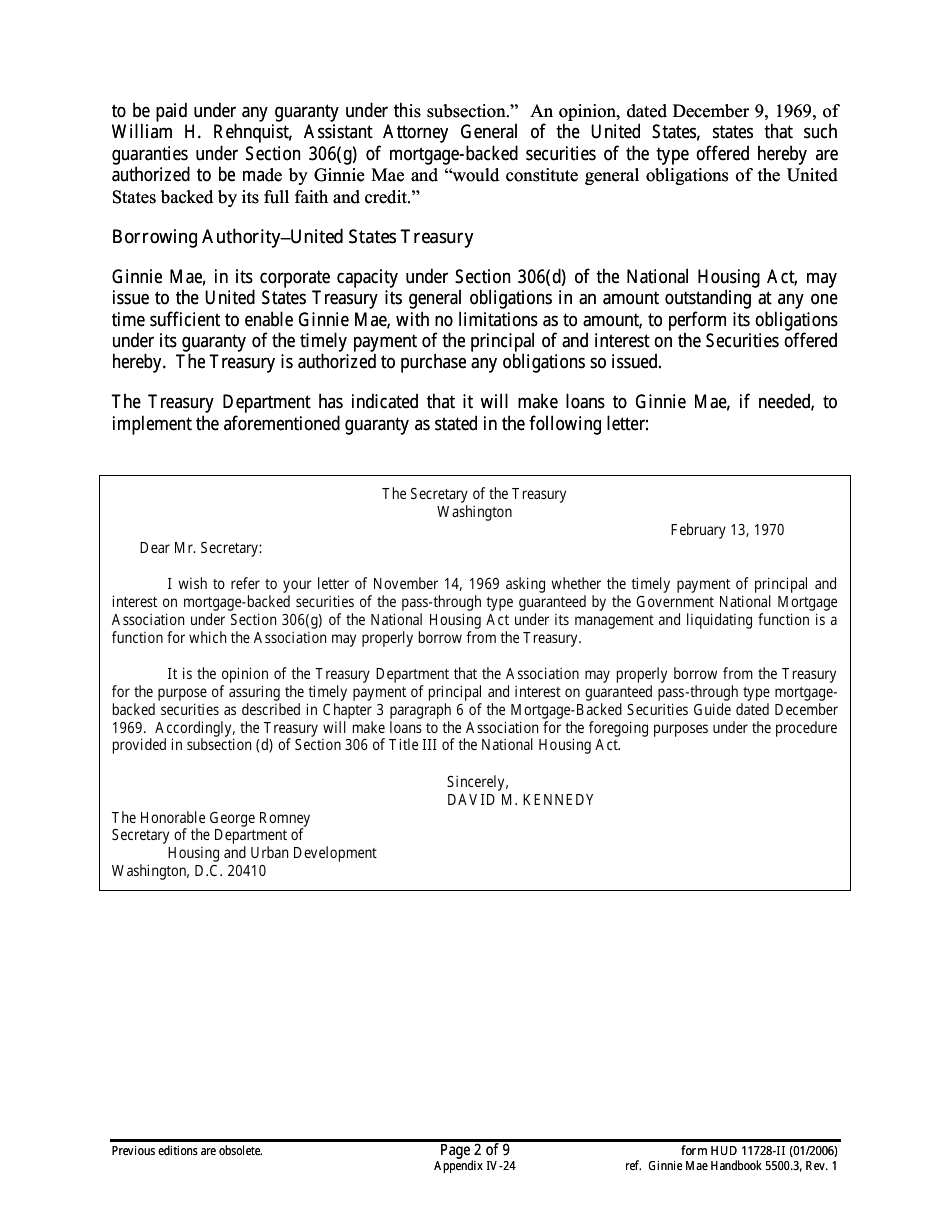 Form HUD-11728-II Prospectus Ginnie Mae II Manufactured Home Loans, Page 2