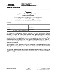 Form HUD-11717 Prospectus Ginnie Mae I Single-Family Mortgages