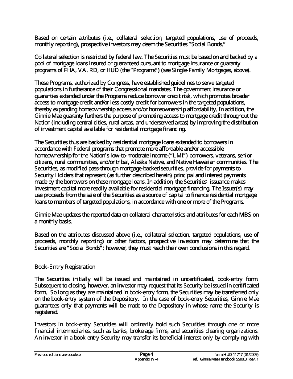 Form HUD-11717 Prospectus Ginnie Mae I Single-Family Mortgages, Page 4