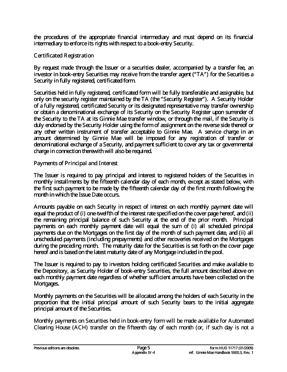 Form HUD-11717 Prospectus Ginnie Mae I Single-Family Mortgages, Page 5