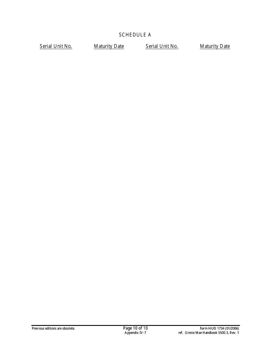 Form HUD-1734 Prospectus Ginnie Mae I Serial Note Securities, Page 10