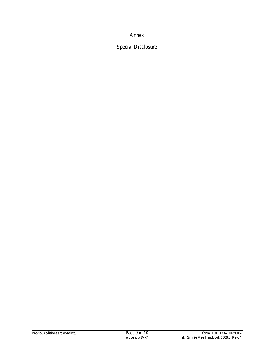 Form HUD-1734 Prospectus Ginnie Mae I Serial Note Securities, Page 9