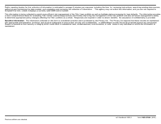Form HUD-27030 Title I Transfer of Note Report, Page 2