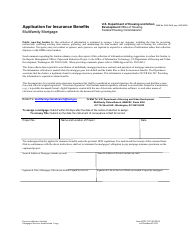 Document preview: Form HUD-2747 Application for Insurance Benefits - Multifamily Mortgage
