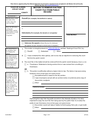 Form E-M4902.1 Motion to Remove Eviction Court File From Public Record - Illinois