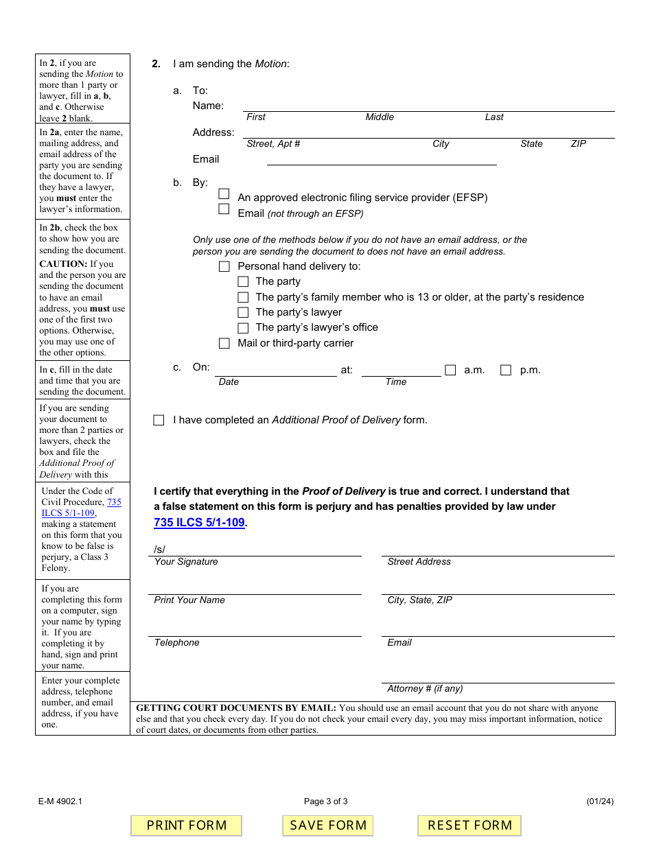 Form E-M4902.1 Motion to Remove Eviction Court File From Public Record - Illinois, Page 3