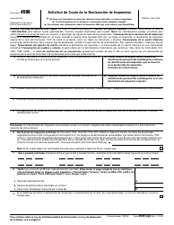 Document preview: IRS Formulario 4506 (SP) Solicitud De Copia De La Declaracion De Impuestos (Spanish)
