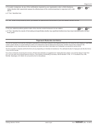 IRS Form 14234-D Tax Control Framework Questionnaire, Page 2