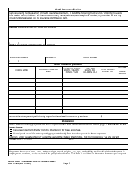DSHS Form 18-682 Detail Sheet - Uninsured Health Care Expenses - Washington, Page 3