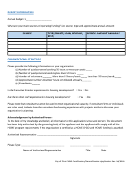 Application for City of Flint Chdo Certification - City of Flint, Michigan, Page 4