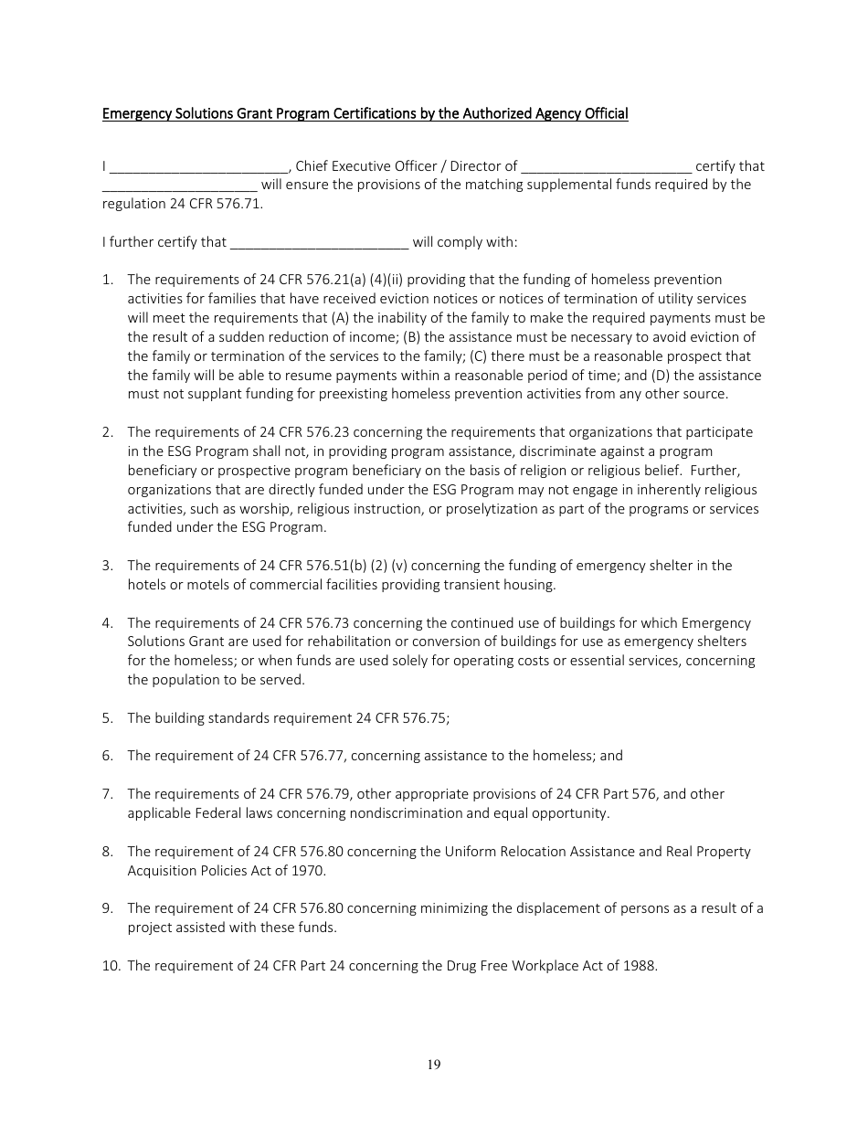 2025 City of Flint, Michigan Emergency Solutions Grant (Esg) Request