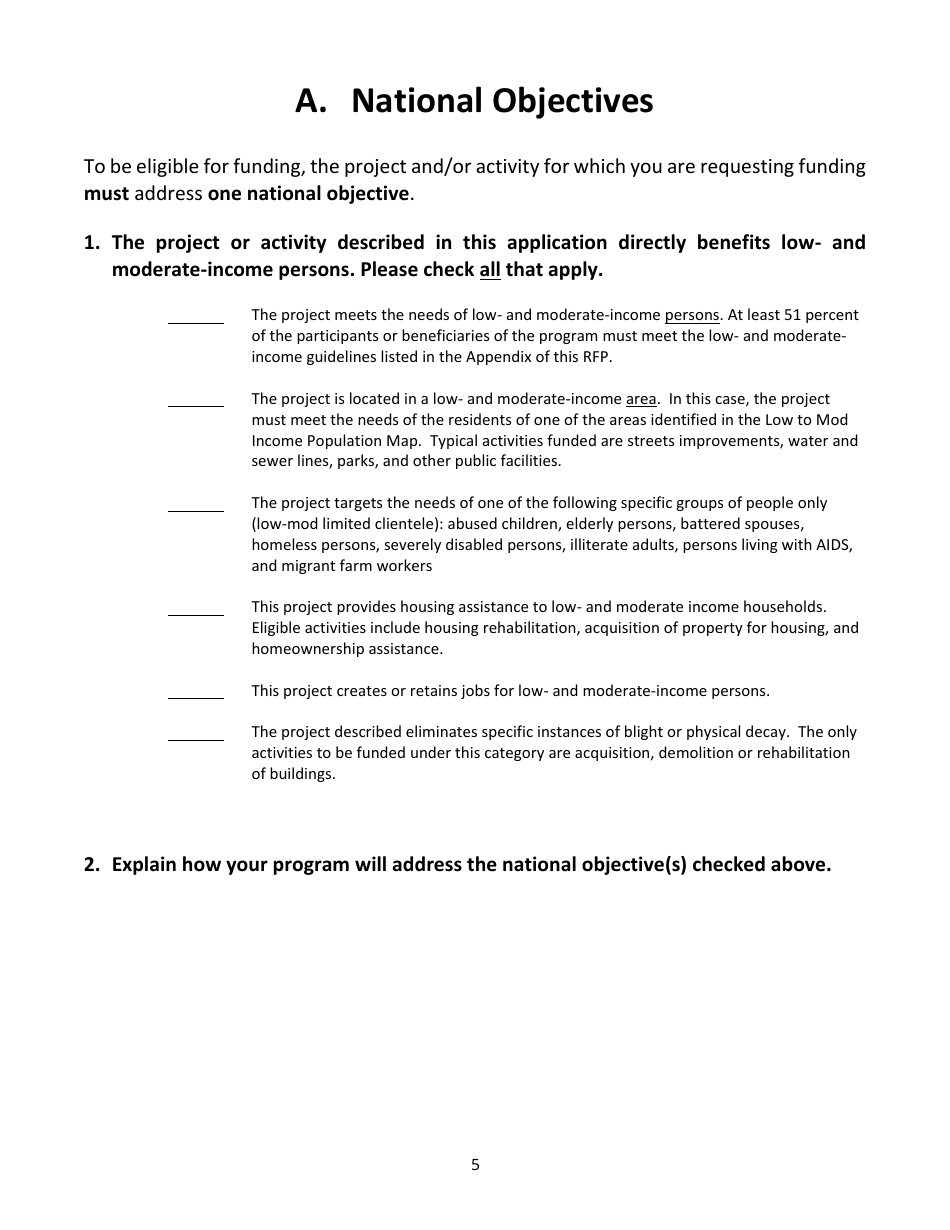 Community Development Block Grant (Cdbg) Request for Proposals (Rfp) - City of Flint, Michigan, Page 6