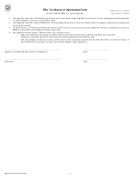 SBA Form 1919 SBA 7(A) Borrower Information Form, Page 4