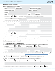 Form BLS700 028&#039;ES Solicitud De Licencia Comercial - Washington, Page 4