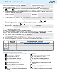 Form BLS700 028&#039;ES Solicitud De Licencia Comercial - Washington, Page 5