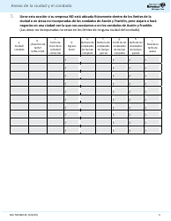 Formulario 700 060-ES Anexo De La Ciudad Y El Condado - Washington (Spanish), Page 3