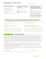 Form HCA50-0142 Pebb Certification of a Child With a Disability - Washington, Page 4