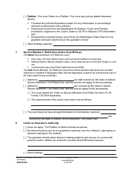 Form GDN M203 Order on Emergency Minor Guardianship - Washington, Page 5