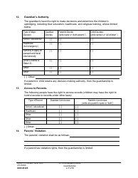 Form GDN M203 Order on Emergency Minor Guardianship - Washington, Page 7