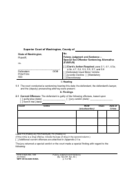 Document preview: Form WPF CR84.0400 SOSA Felony Judgment and Sentence - Special Sex Offender Sentencing Alternative - Washington