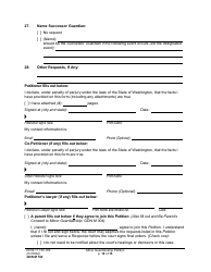Form GDN M102 Minor Guardianship Petition - Washington, Page 12