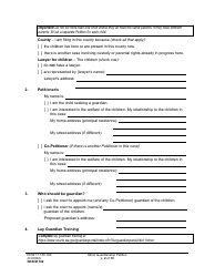 Form GDN M102 Minor Guardianship Petition - Washington, Page 2