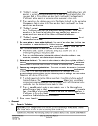 Form GDN M102 Minor Guardianship Petition - Washington, Page 9