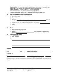 Form FL Modify622 Immediate Restraining Order (Ex Parte) and Hearing Notice - Washington, Page 4