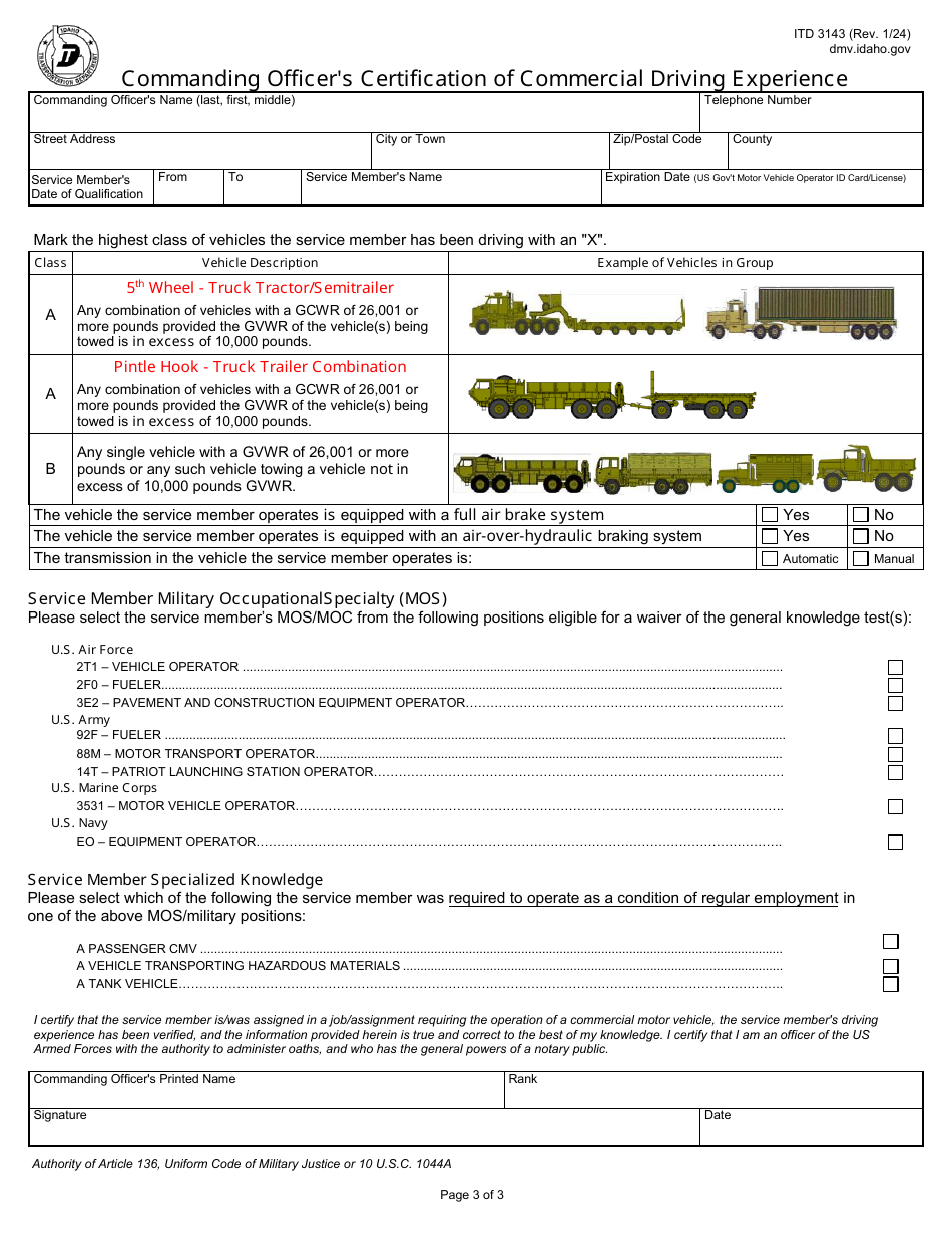 Form ITD3143 Download Fillable PDF or Fill Online Application for Even ...