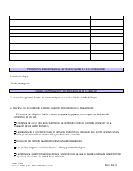 DCYF Formulario 10-043 Estudio Del Hogar - Washington (Spanish), Page 9