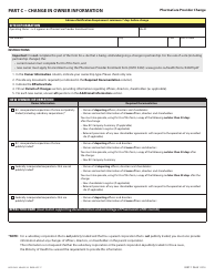 Form HLTH5433 Pharmacare Provider Change - British Columbia, Canada, Page 4