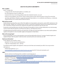 Form HLTH349 Bc Palliative Care Benefits Registration - British Columbia, Canada, Page 3