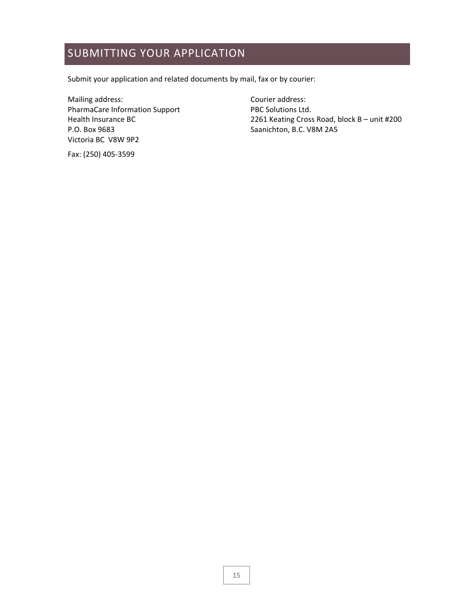 Pharmacare Provider Enrolment Guide - British Columbia, Canada, Page 17
