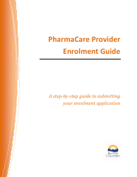 Pharmacare Provider Enrolment Guide - British Columbia, Canada
