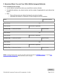 Form F252-088-000 Vocational Provider and Firm Application - Washington, Page 10