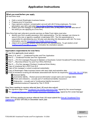 Form F252-088-000 Vocational Provider and Firm Application - Washington, Page 2