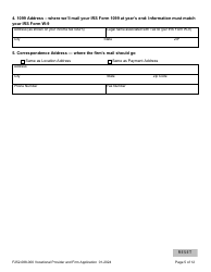 Form F252-088-000 Vocational Provider and Firm Application - Washington, Page 5